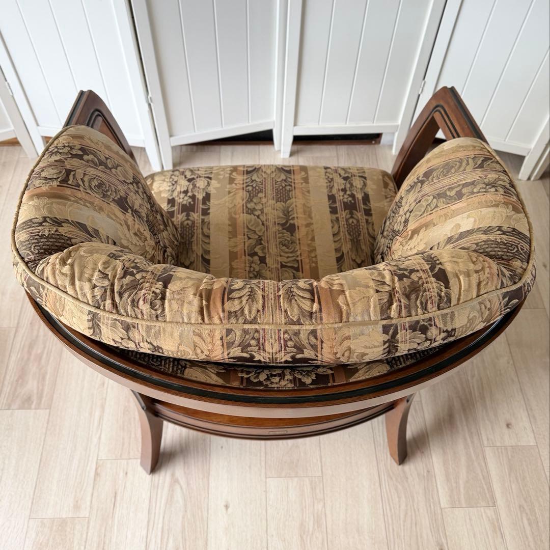 ロゼ　マルニ木工 地中海ロイヤル シャルル アームチェア 1人掛けソファ