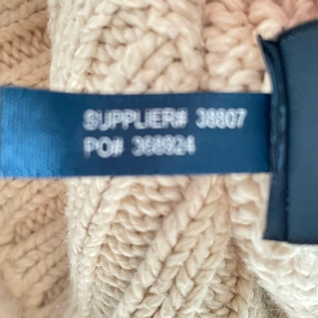 希少　美品　ポロバイラルフローレン　XL ハーフジップニット　コットン　ポニー