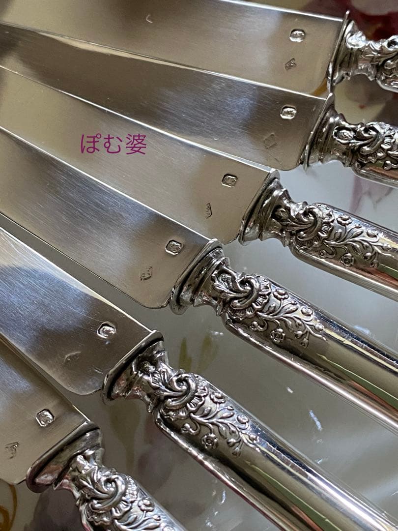 【フランス／アンリ・ラペール】純銀／デザートナイフ フルーツナイフ 1本