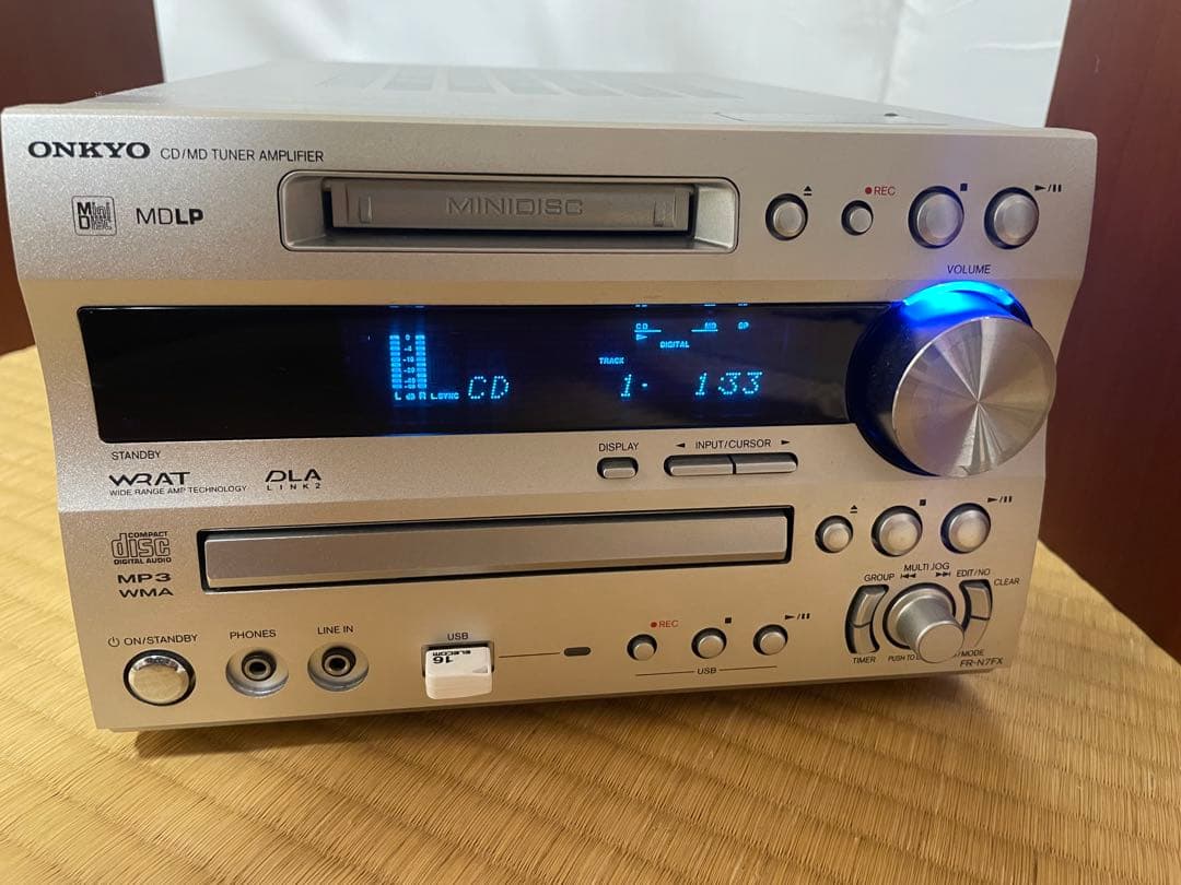 ONKYO ミニコンポ　FR-N7FX CD・MD・USB 動作確認済み　美品