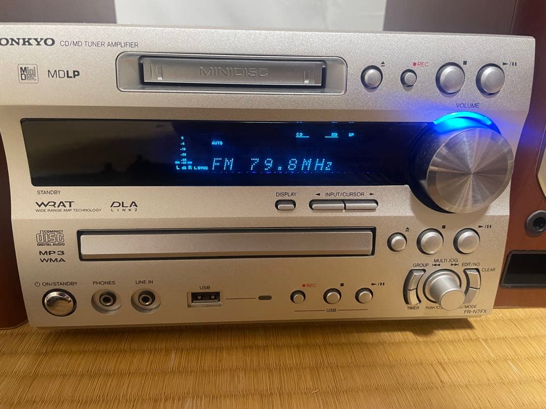 ONKYO ミニコンポ　FR-N7FX CD・MD・USB 動作確認済み　美品