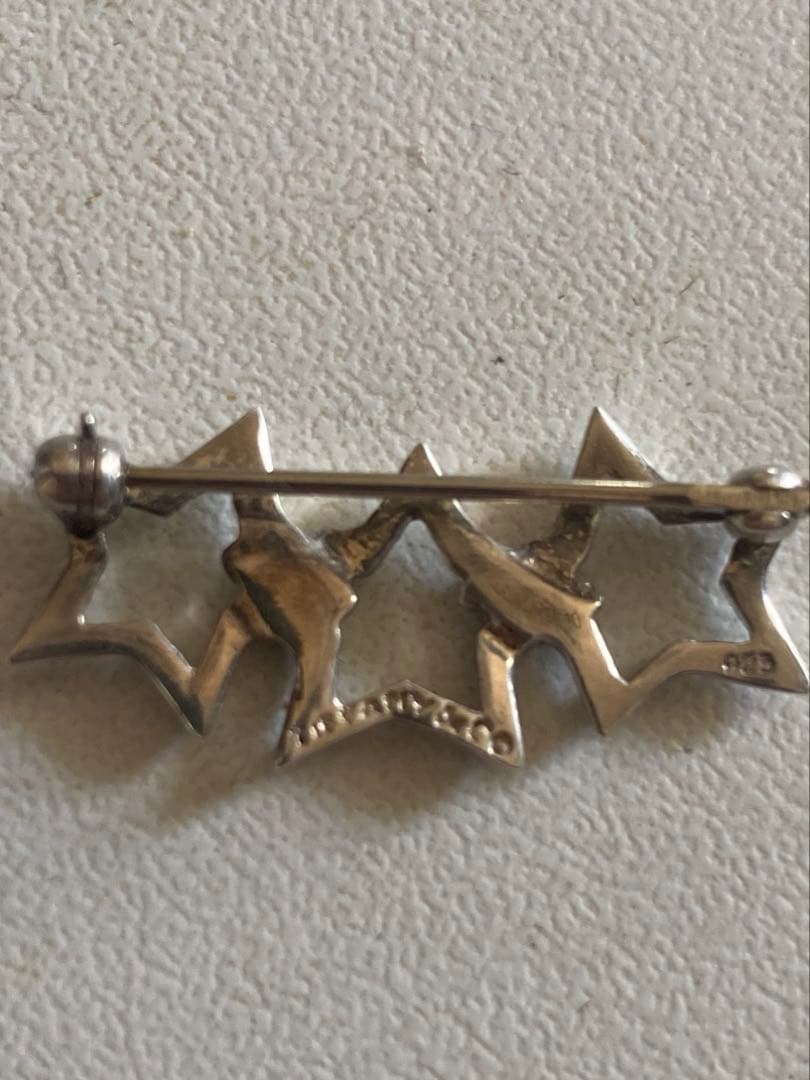 「希少」ティファニー トリプルスター ブローチ