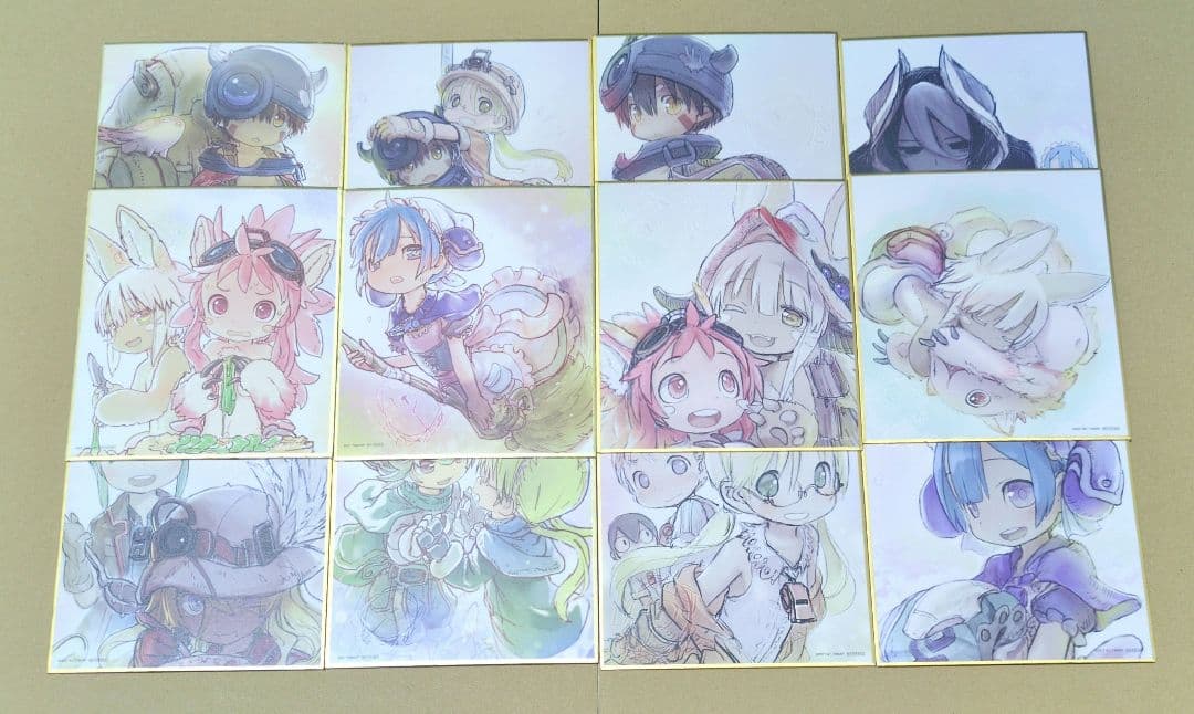 劇場版 メイドインアビス 入場特典 ミニ色紙 12枚 セット