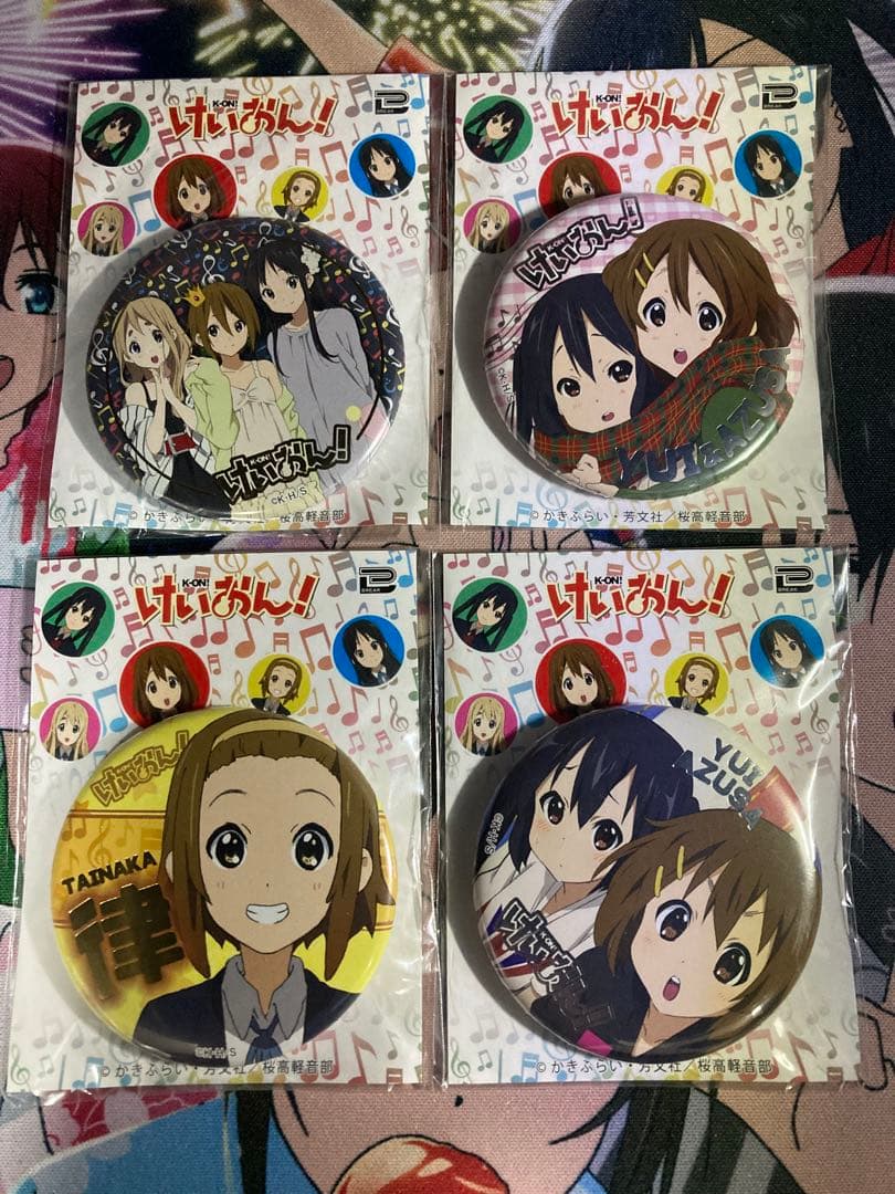 けいおん！ 4種類箔押し缶バッジ 合場公式アカウント1様