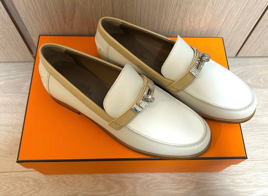 【新品】エルメス HERMES モカシン デスタン ローファー 裏張り済 36