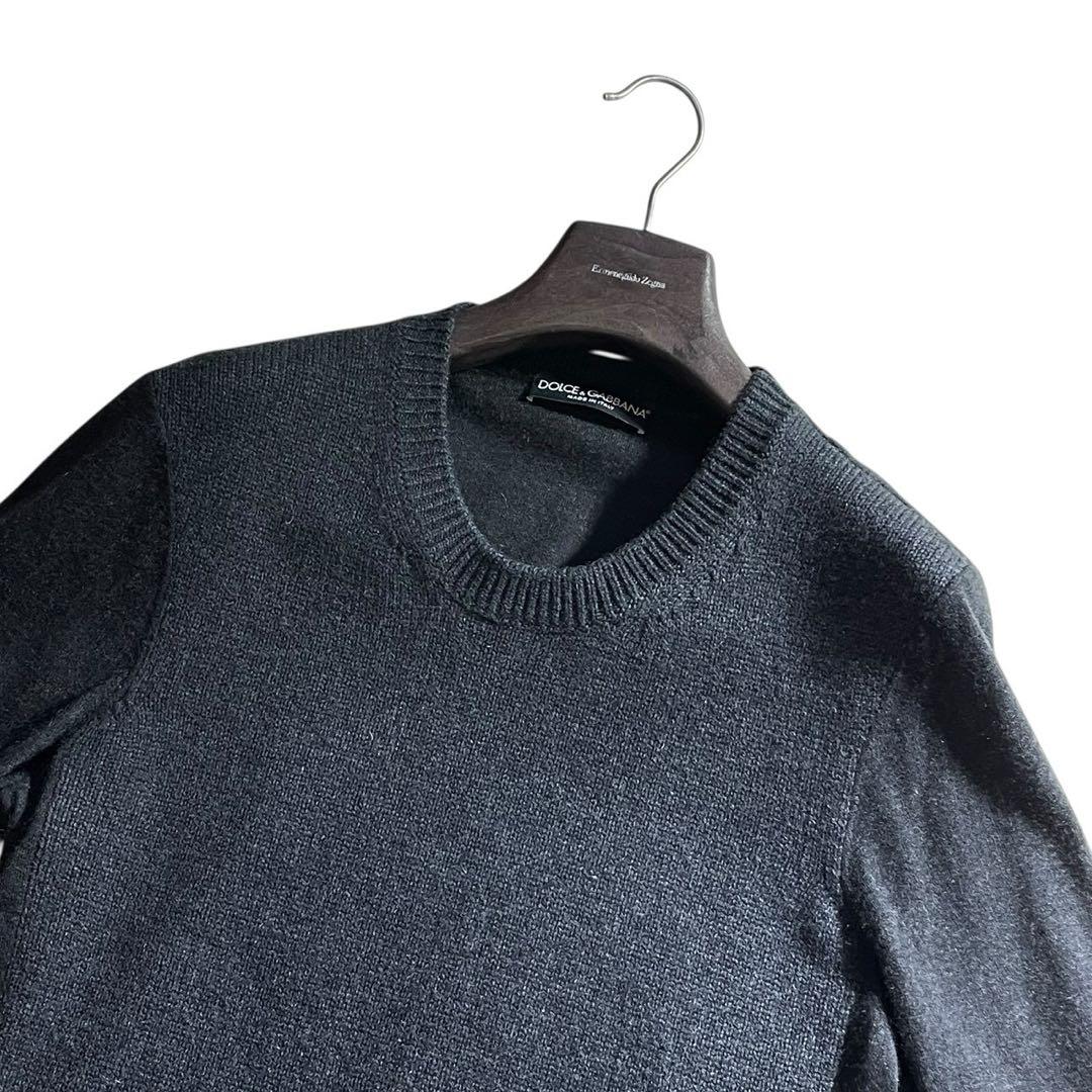 【最高級100%カシミヤ】DOLCE & GABBANA ニット 黒 イタリア製