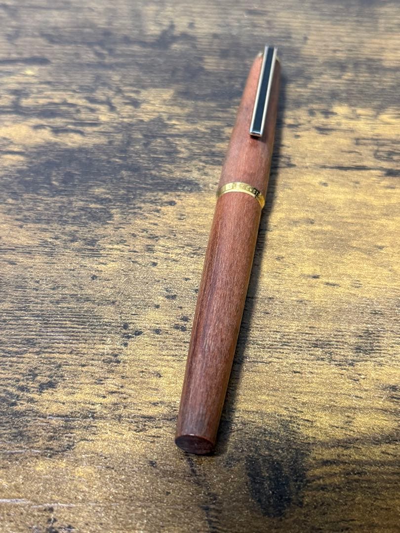 筆記確認&洗浄済　1972年製　初代カスタム　イタヤカエデ 18金　万年筆　細字
