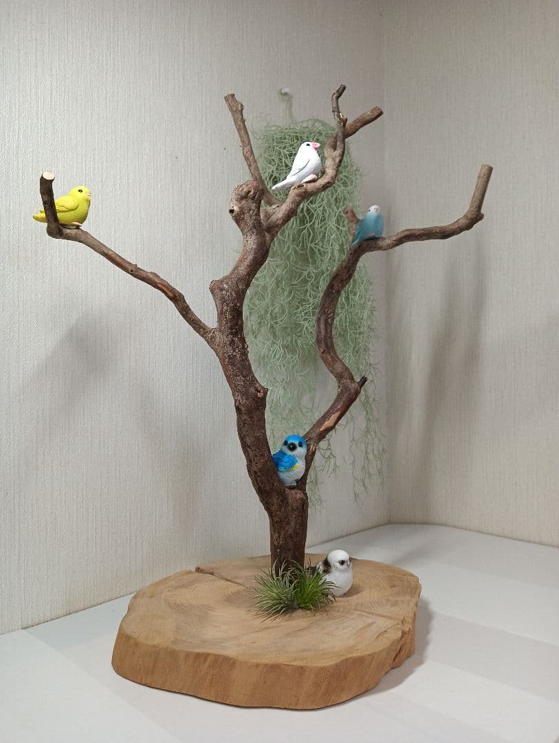 流木527　小鳥止まり木　卓上　バードアスレチック