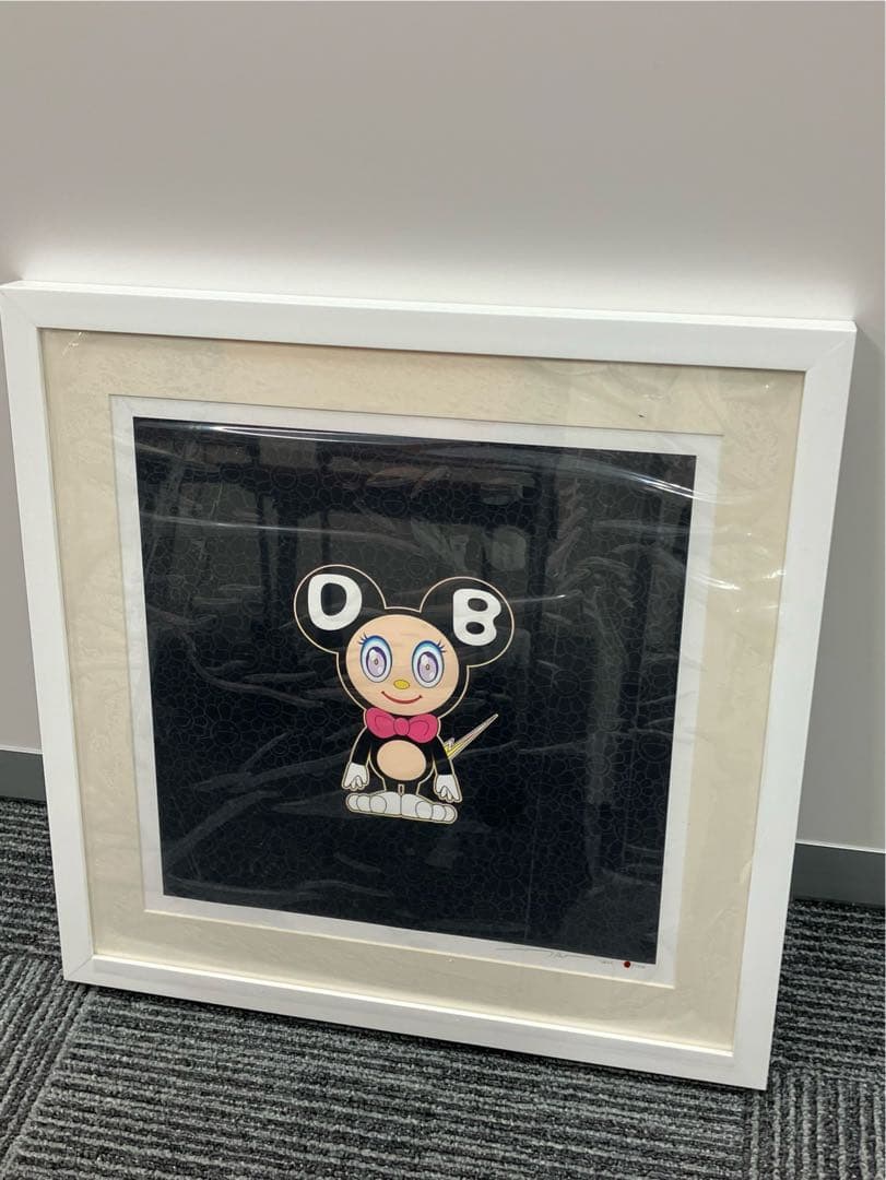 村上隆 DOB 2020 Blackカイカイキキ 額装