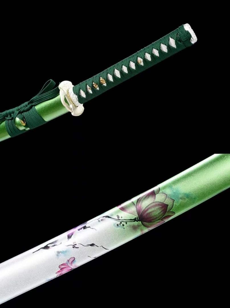 焼藍武士刀『好運蓮蓮』 武具　刀装具　日本刀　模造刀 居合刀