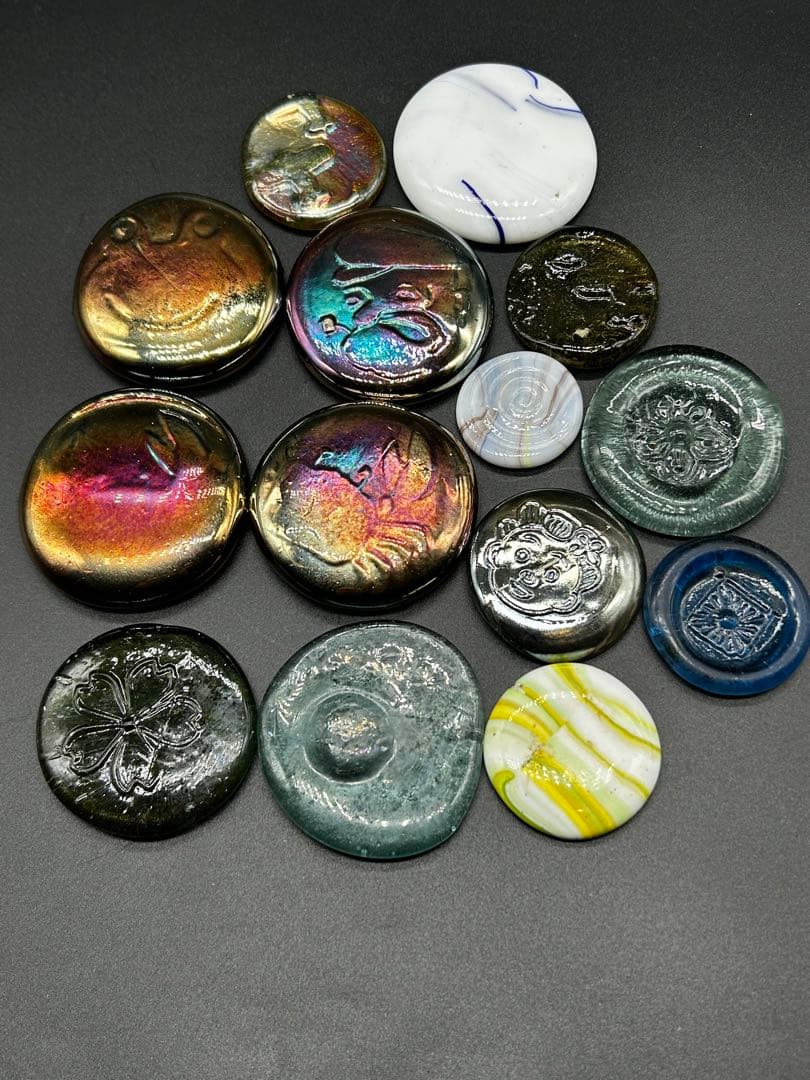 石蹴り　14個セット　レトロ瓶　ガラス　ペロペロ