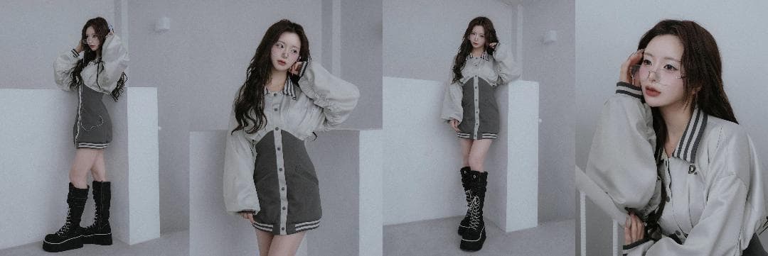 ダーリッチ darich ドルマンスリムスカジャンミニワンピース ピンク F