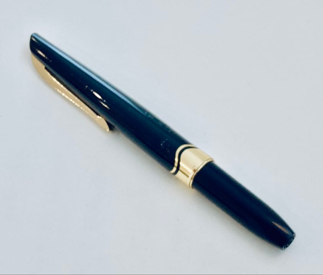ペン先14K◆プラチナ 高級万年筆 Platinum ショート 14金 ブラック