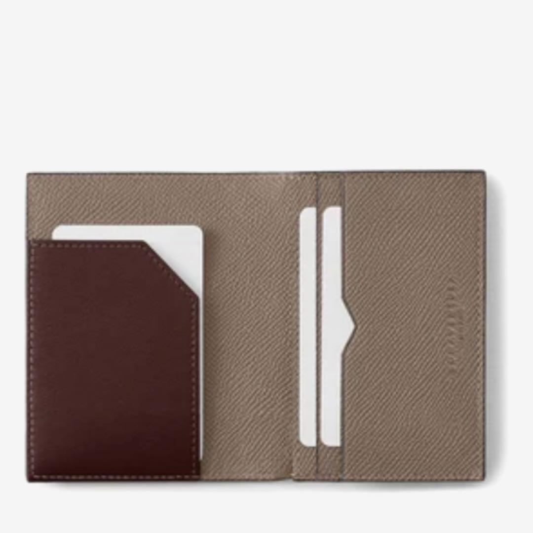 【新品】 バイカラー スリーブ付きビジネスカードケース ノービレレザー