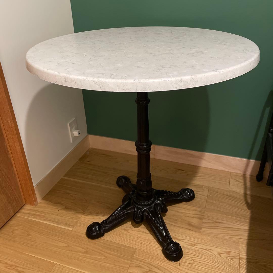 大理石風カフェテーブルテーブル　最終値下げ！