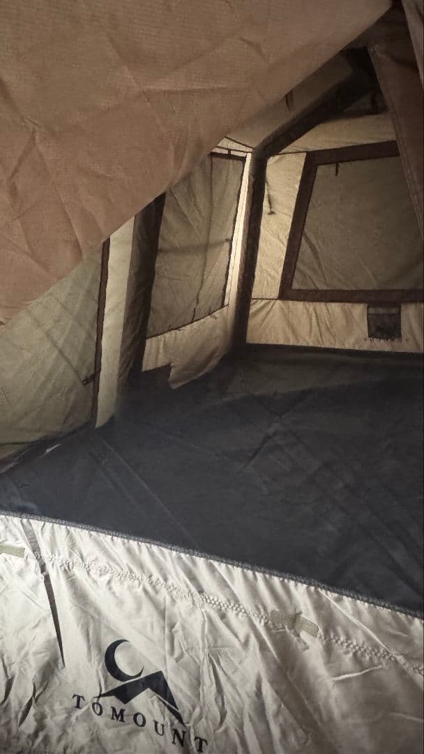 TOMOUNT エアーテント 12㎡ 4〜6人用 前室付き 耐水圧3000mm