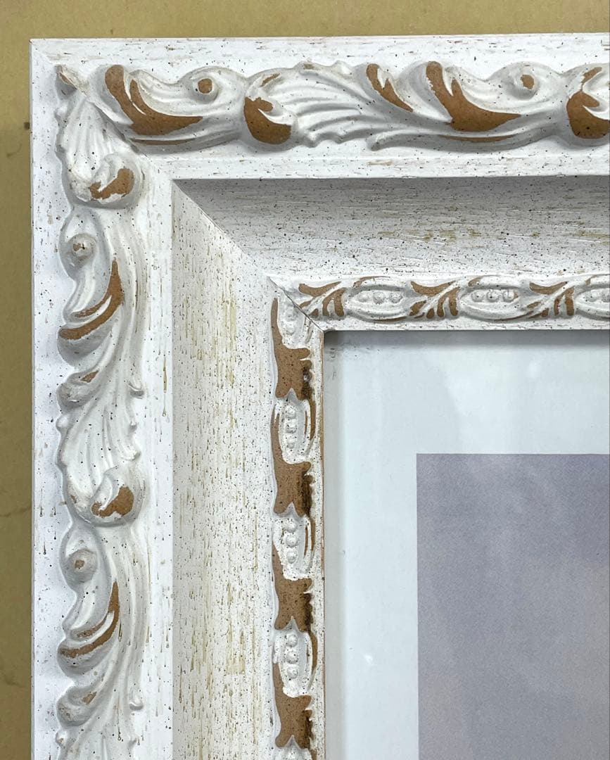 二人の天使 エンジェル 複製画 イタリー製 額縁付き 美品