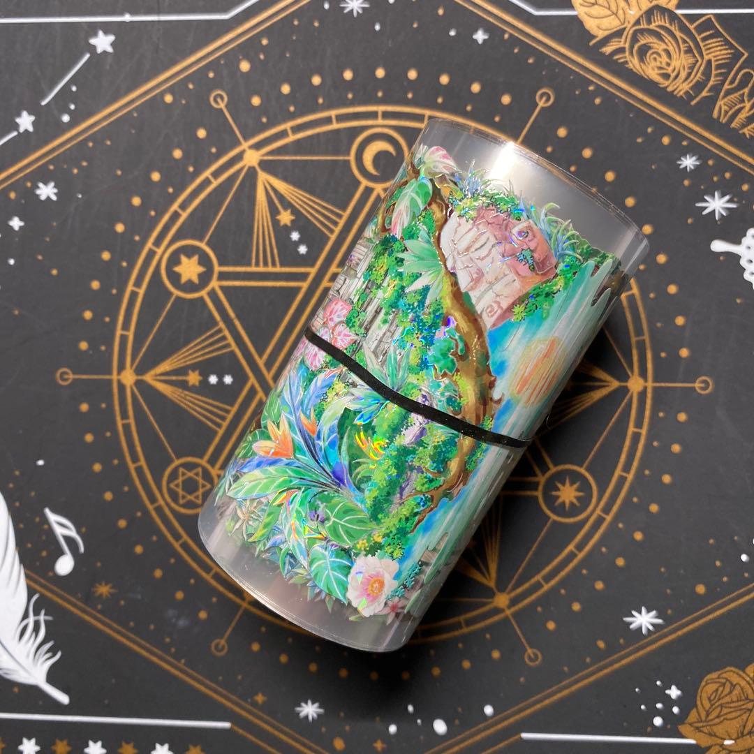 【9264】海外　マステ　中古巻　貝殻光マスキングテープ　背景装飾系