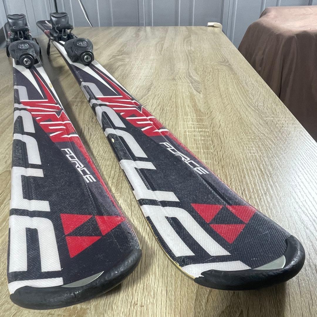 FISCHER150cm ROSSIGNOL24.5cmストック付きスキーセット