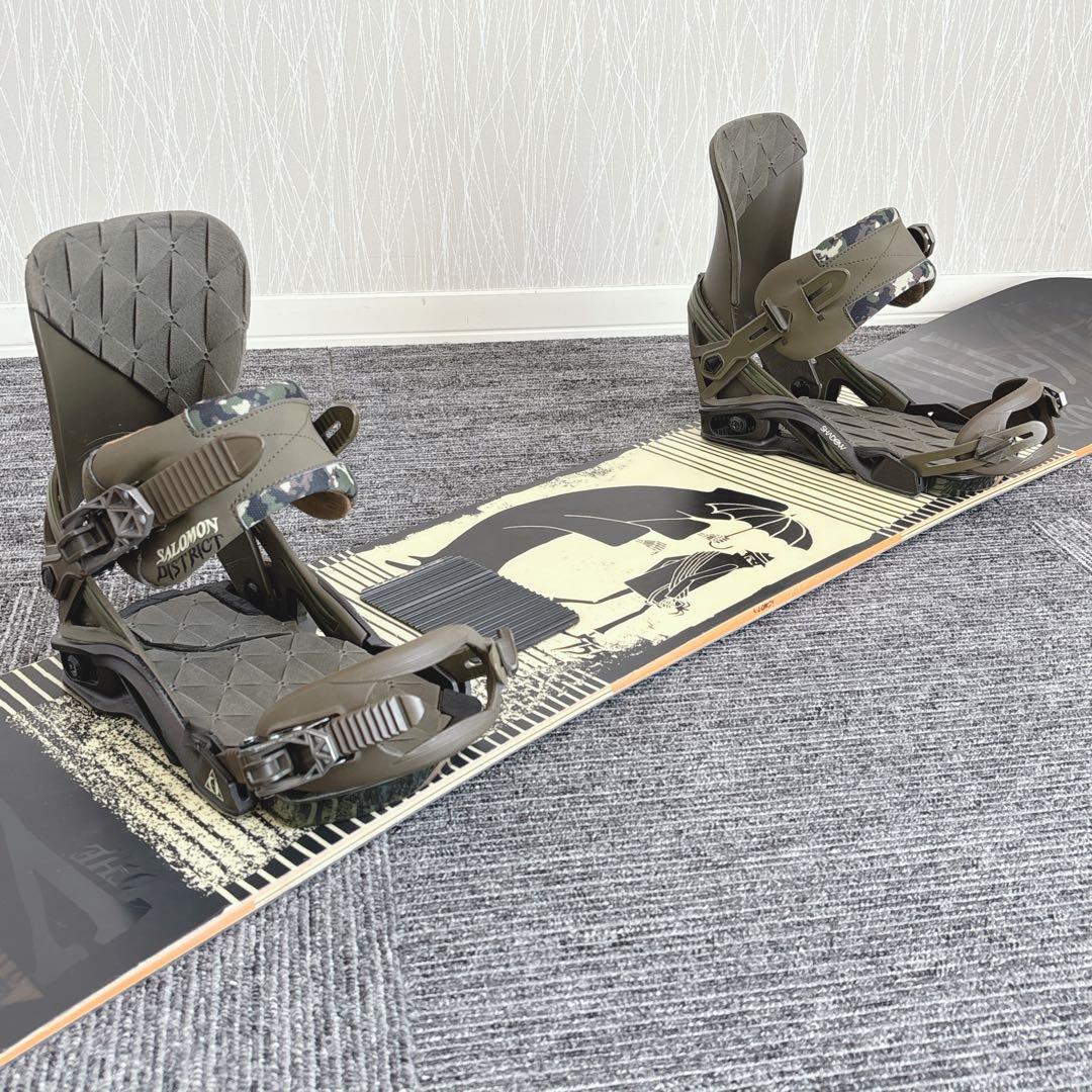 85超豪華❗️サロモン/THE VILLAINメンズスノーボードセット★155cm