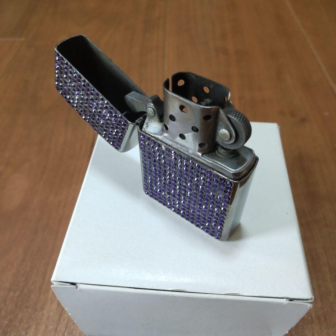 ZIPPO 両面スワロフスキー貼付け・飾箱