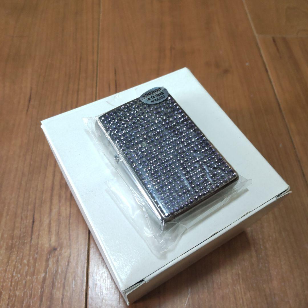 ZIPPO 両面スワロフスキー貼付け・飾箱
