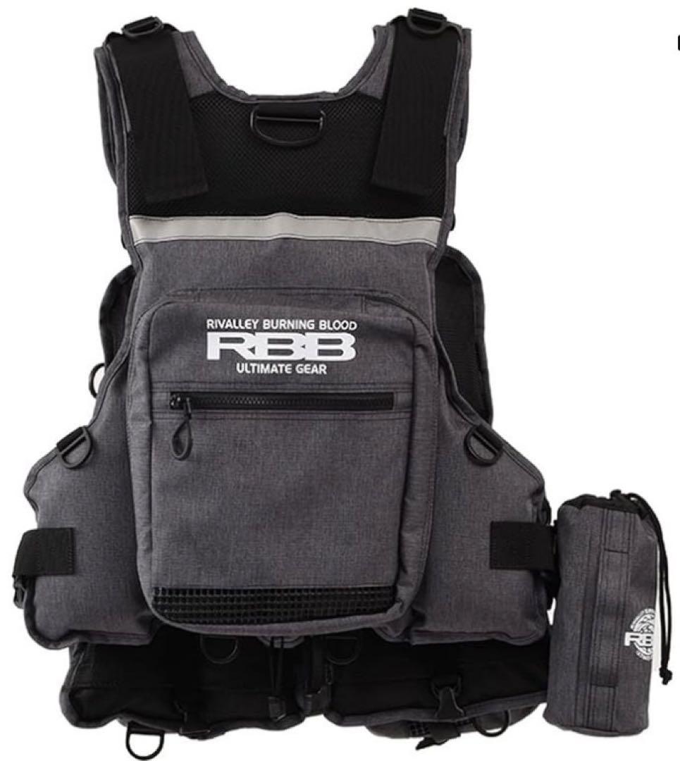 【美品】RBB タイドゲームベスト グレーデニム 7637