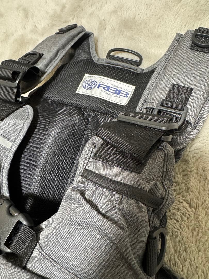 【美品】RBB タイドゲームベスト グレーデニム 7637