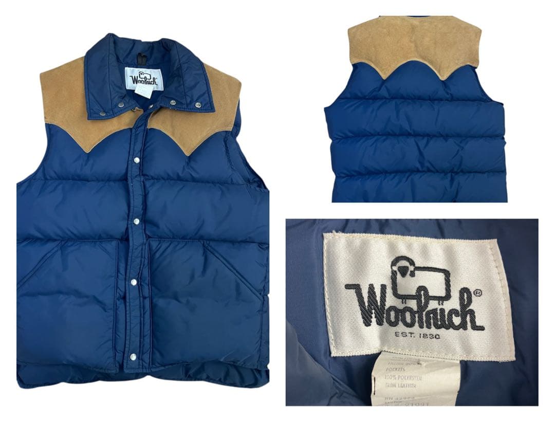 Woolrich 白タグ　70年代　ダウンタウン