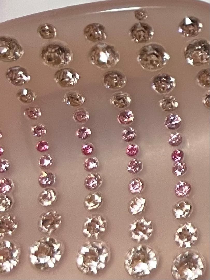 アレクサンドルドゥパリ ヘアクリップ　ラインストーン　ピンク　 L