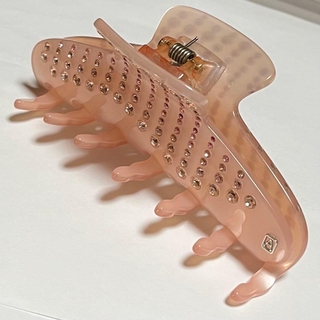 アレクサンドルドゥパリ ヘアクリップ　ラインストーン　ピンク　 L