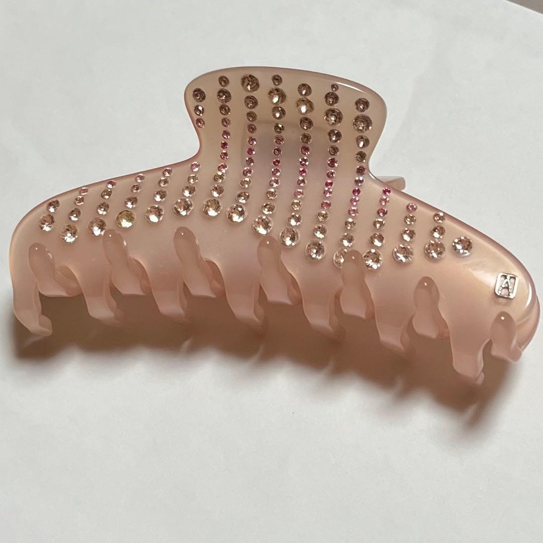 アレクサンドルドゥパリ ヘアクリップ　ラインストーン　ピンク　 L