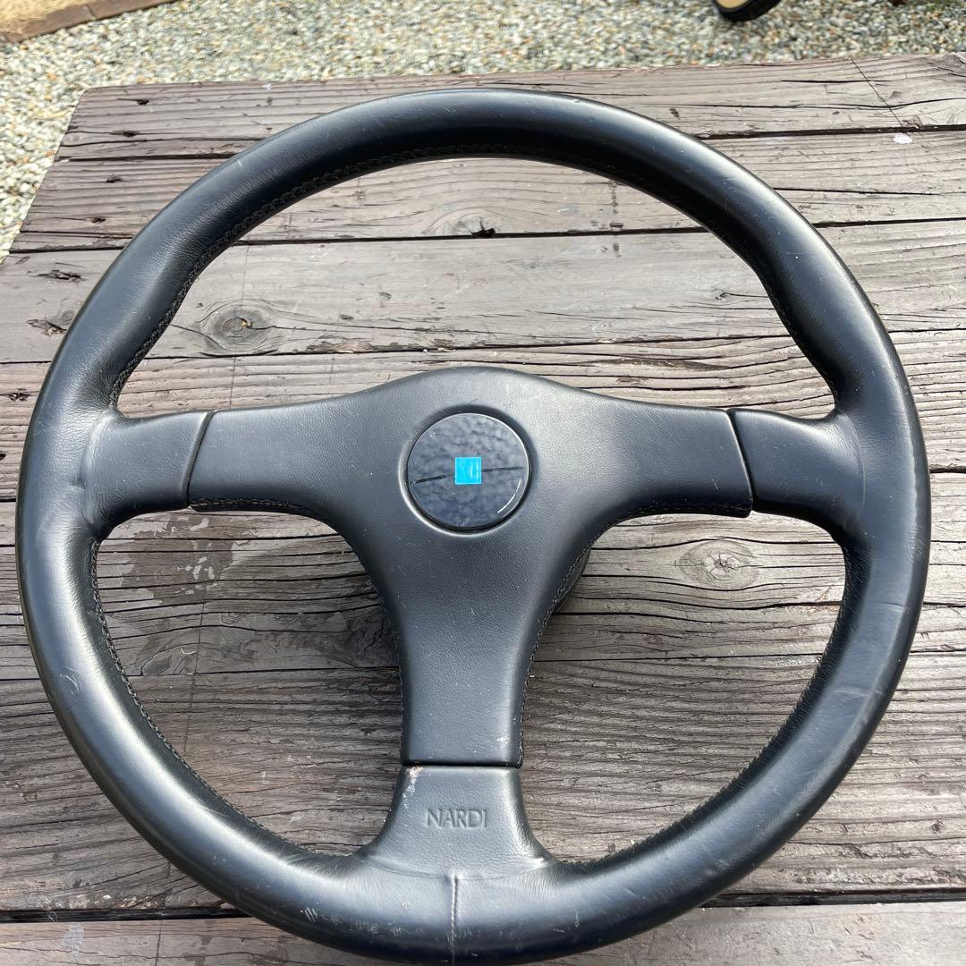 NARDI ブラックレザー ステアリング 3スポーク