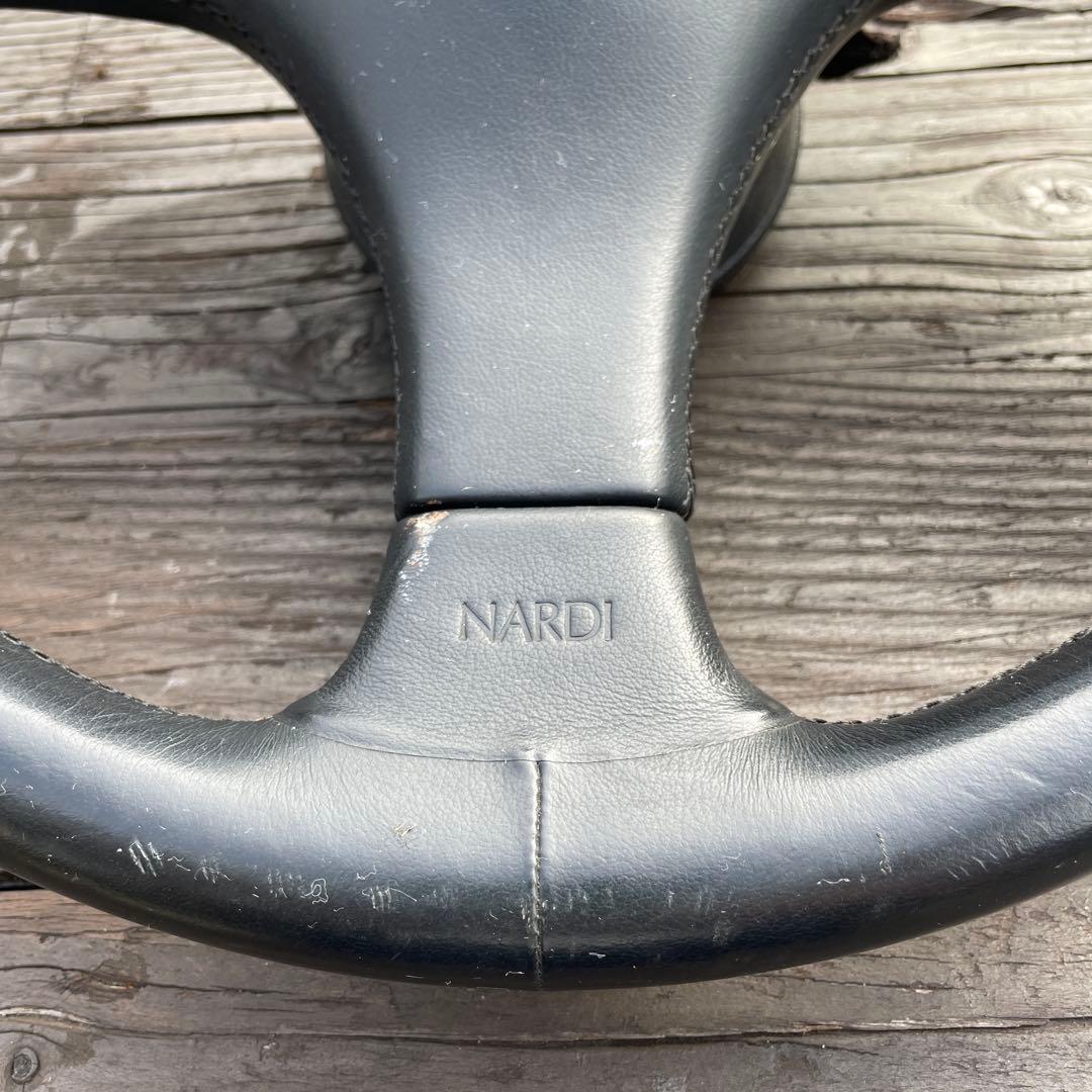 NARDI ブラックレザー ステアリング 3スポーク
