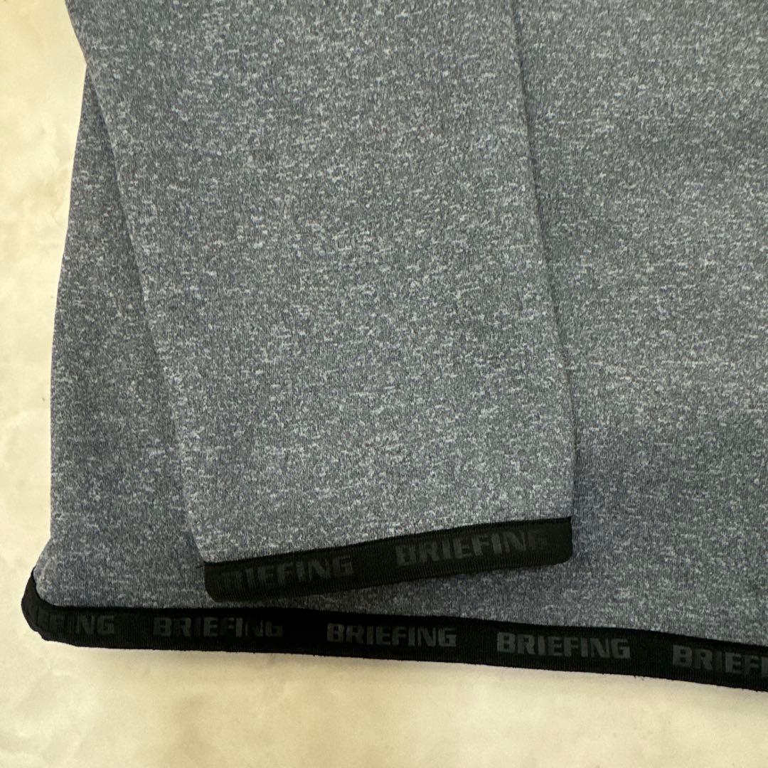 BRIEFING 中フリースジャケット グレーMサイズ