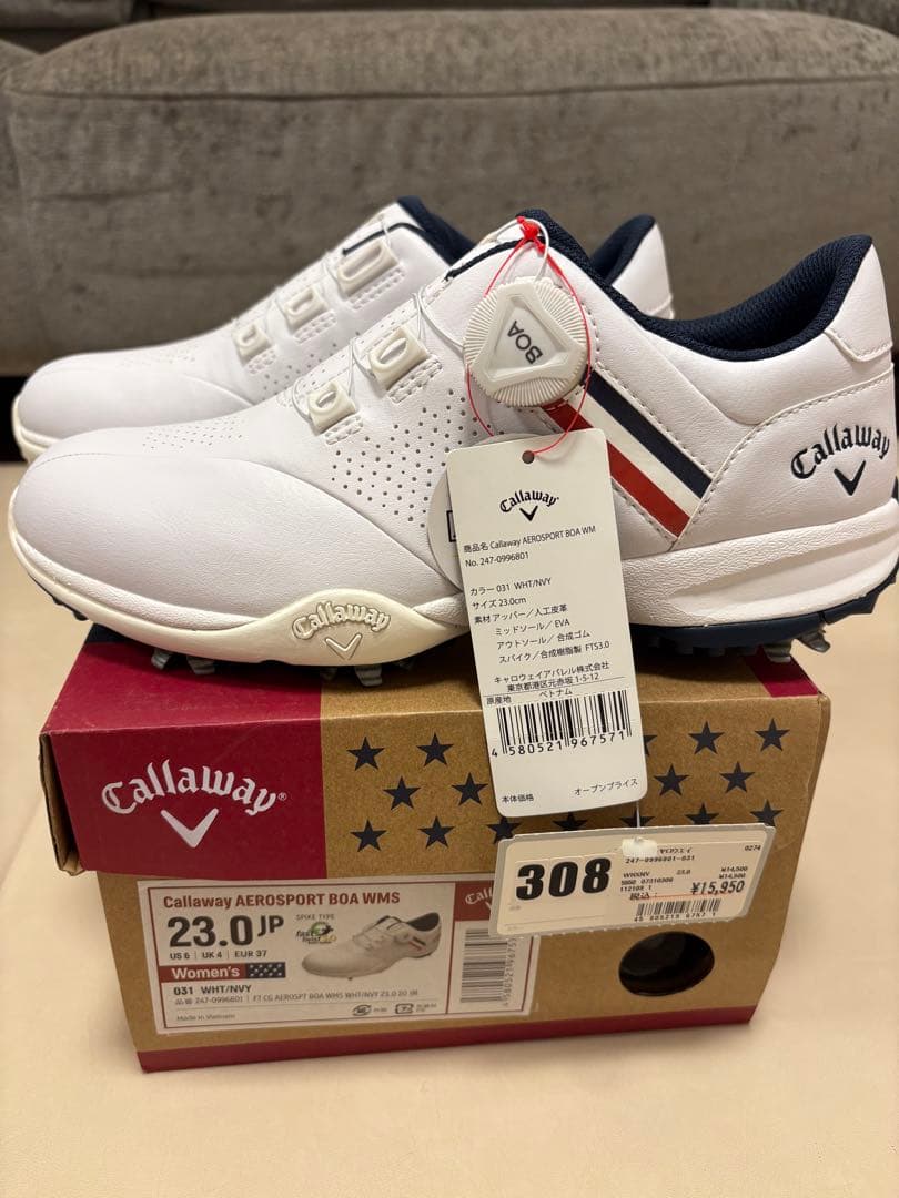 シューズ(女性用) Callaway AEROSPORT 80A WMS 23.0 JP
