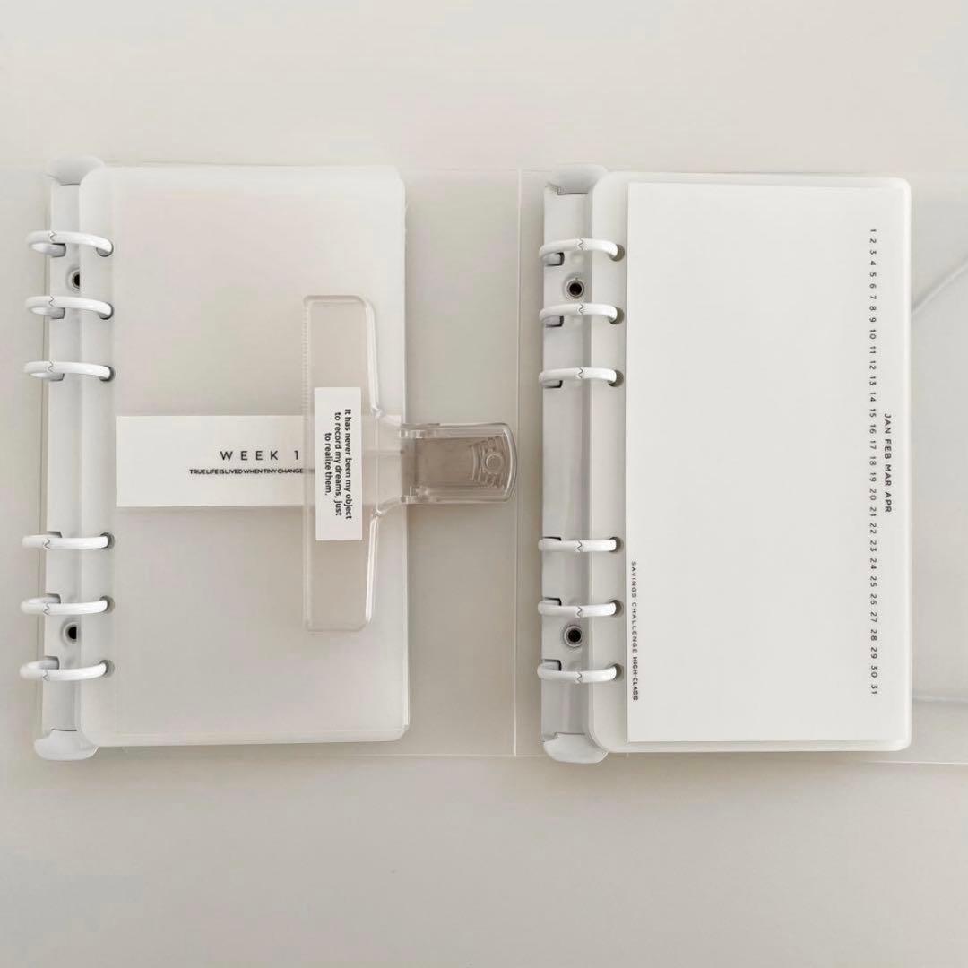 ★TOKO★プロフ見ていただけたら♥　韓国　ダブルリングバインダー　白　7