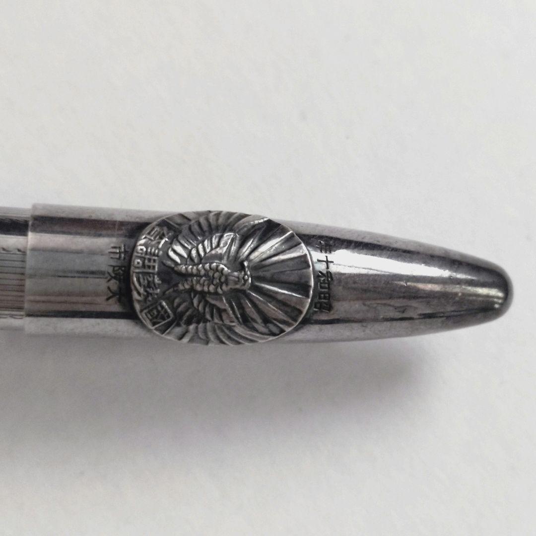 ヴィンテージ 1935’s ツイン チェック ペンシル 日本製 シルバー 銀製