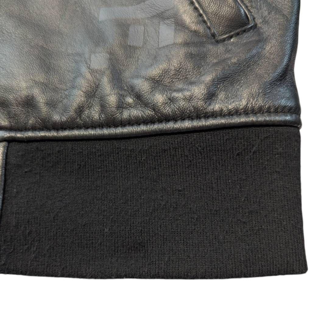 希少品 美品 AVIREX レザージャケット ステンシル MA-1 羊革