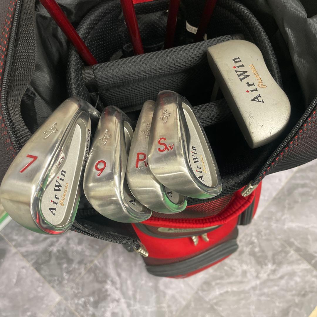 【美品】AXEL ゴルフバッグ、クラブ