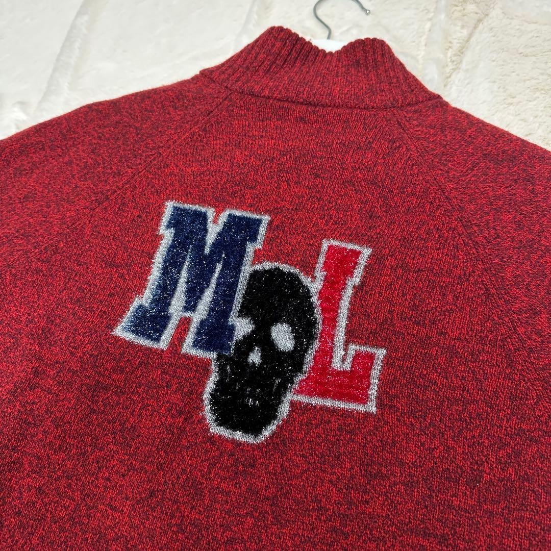 ✨希少✨MARK & LONA スカルロゴ ジップアップ ニット L