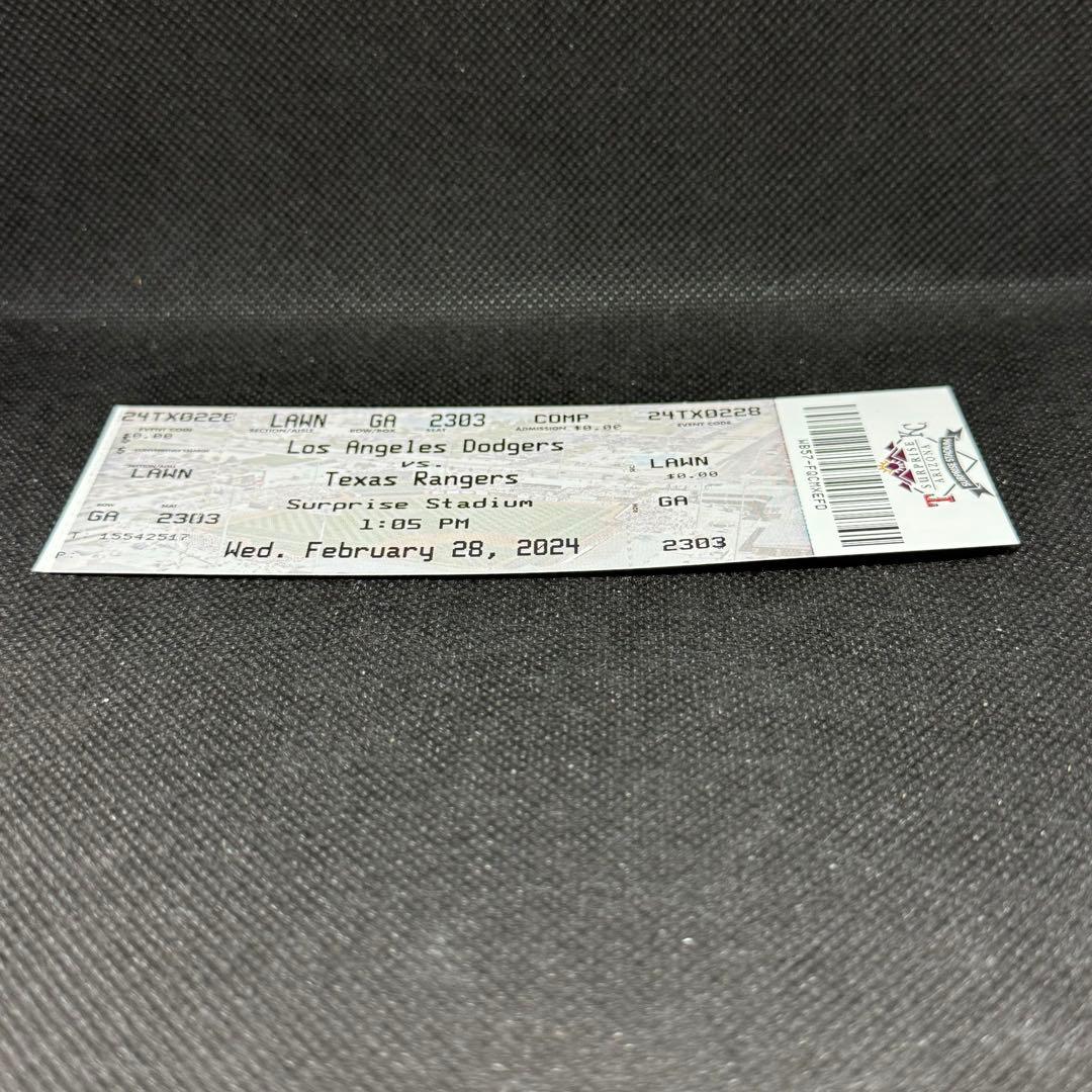 ドジャース 山本由伸 渡米後 オープン戦デビュー チケット