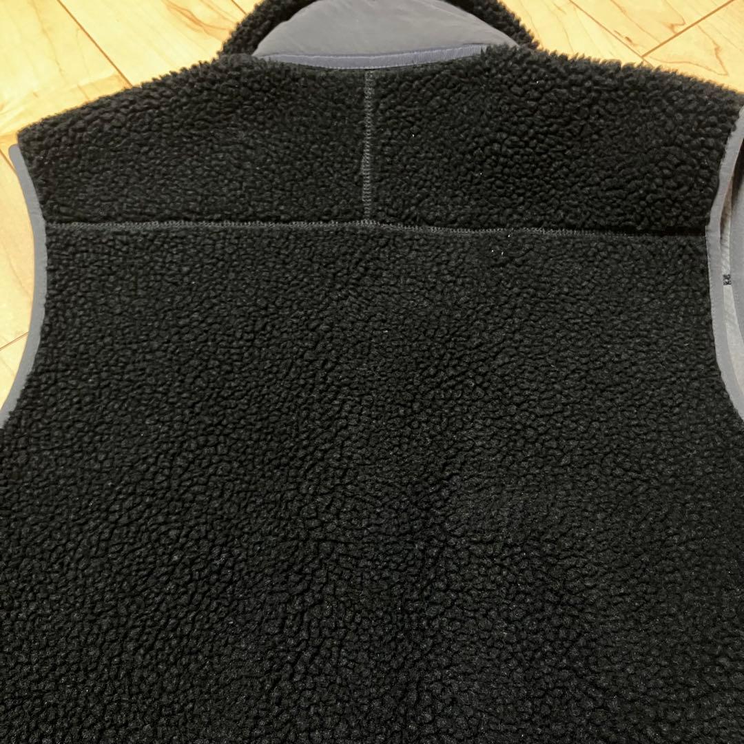 美品【冬物セット割】パタゴニアpatagoniaボアベスト　レトロXベスト黒S