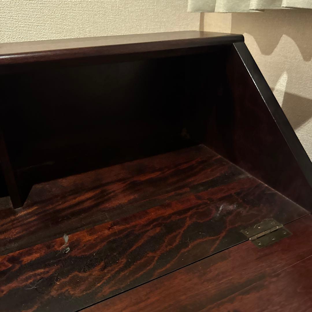 ナ*)様 松本民芸家具 ライティングビューロー 引き出し付き チェスト 薄型