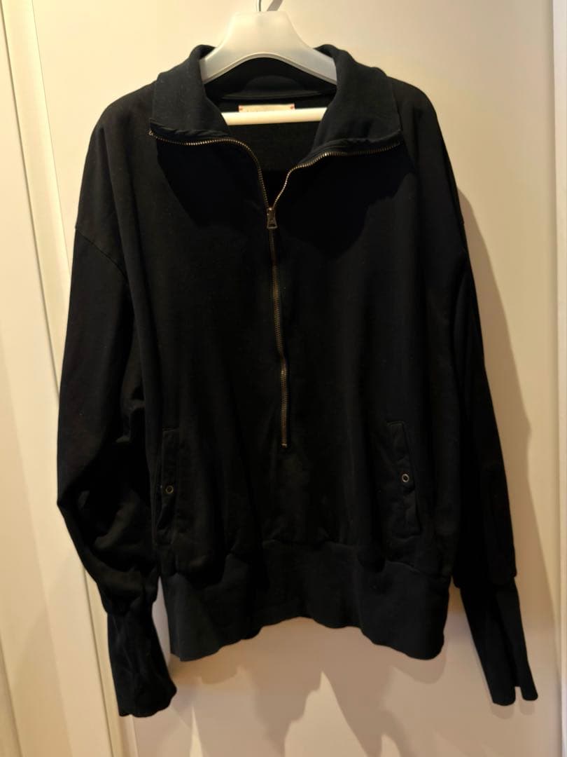 barbell object zip sweat 黒 バーベルオブジェクト