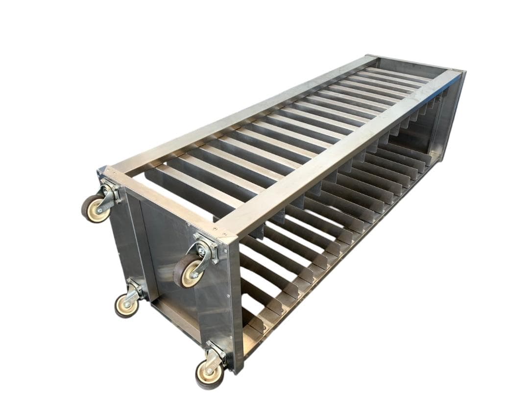 タニコー 業務用ステンレス製ベーカリーラック 16段 キャスター付 パンラック