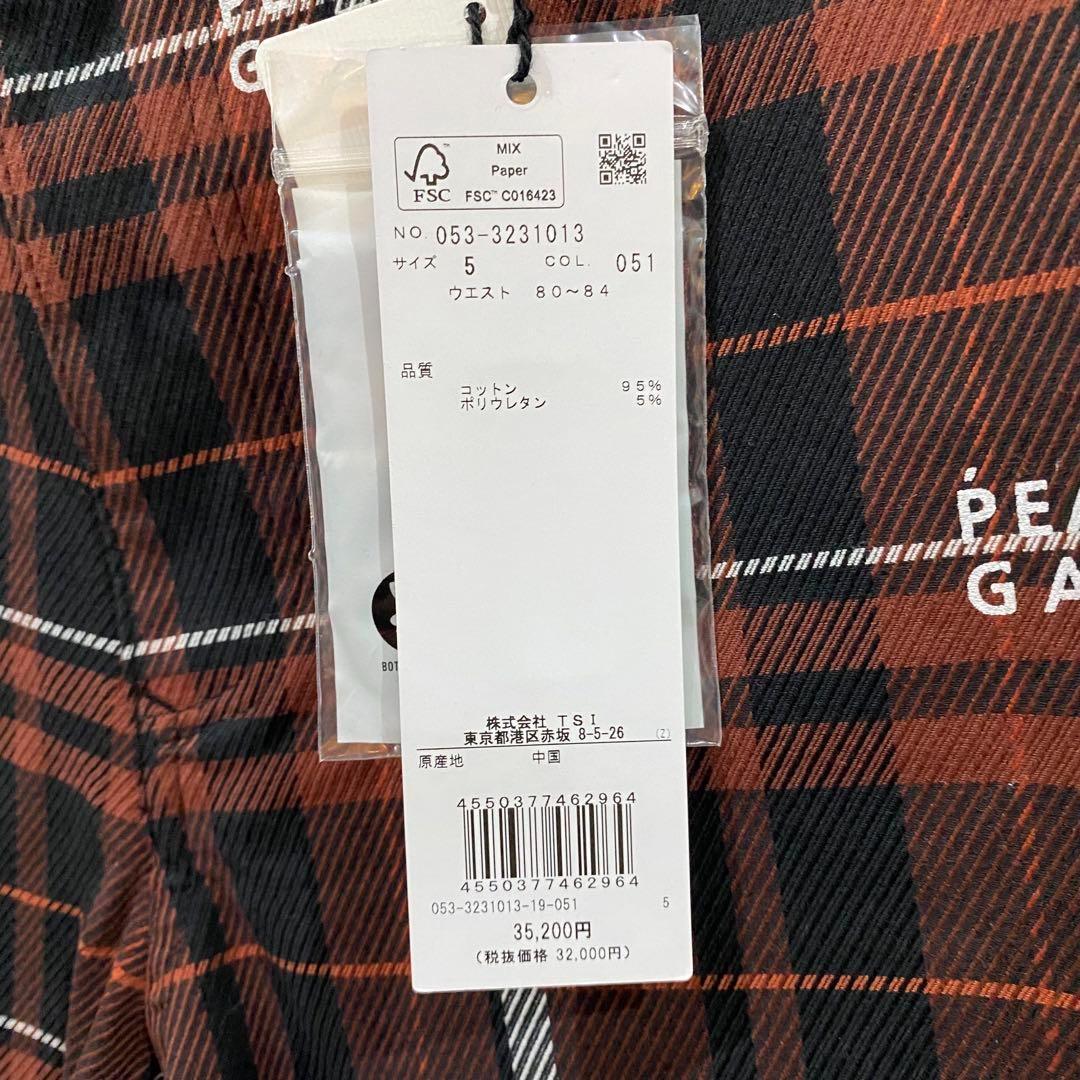 新品【PEARLY GATES】パーリーゲイツ　コットンストレッチチェックパンツ