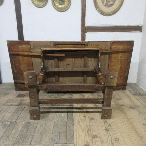 イギリス アンティーク 家具 ダイニングテーブル ドローリーフ 英国 6242d