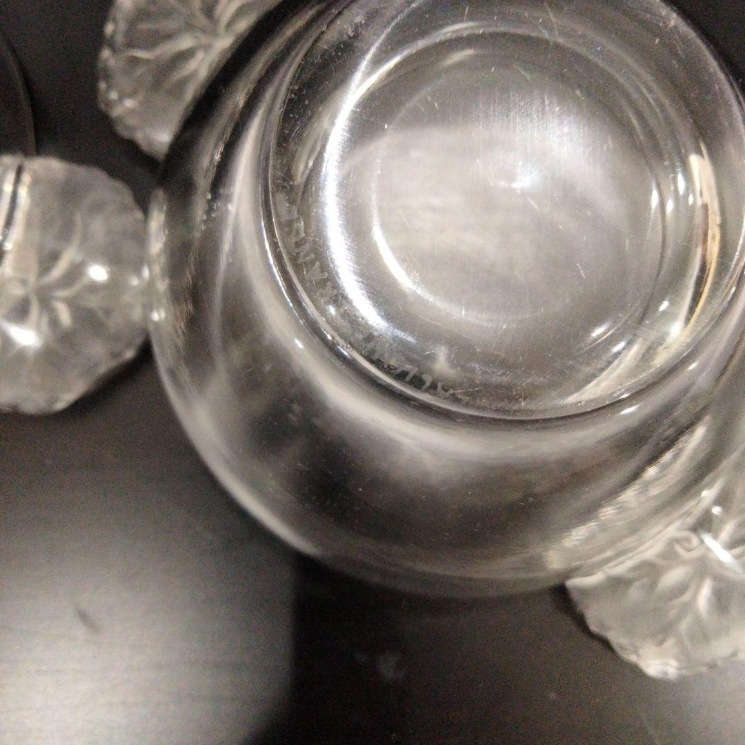 S194-1 ラリック オンフルール 持ち手付カップ 2客セット 高さ6㎝ V