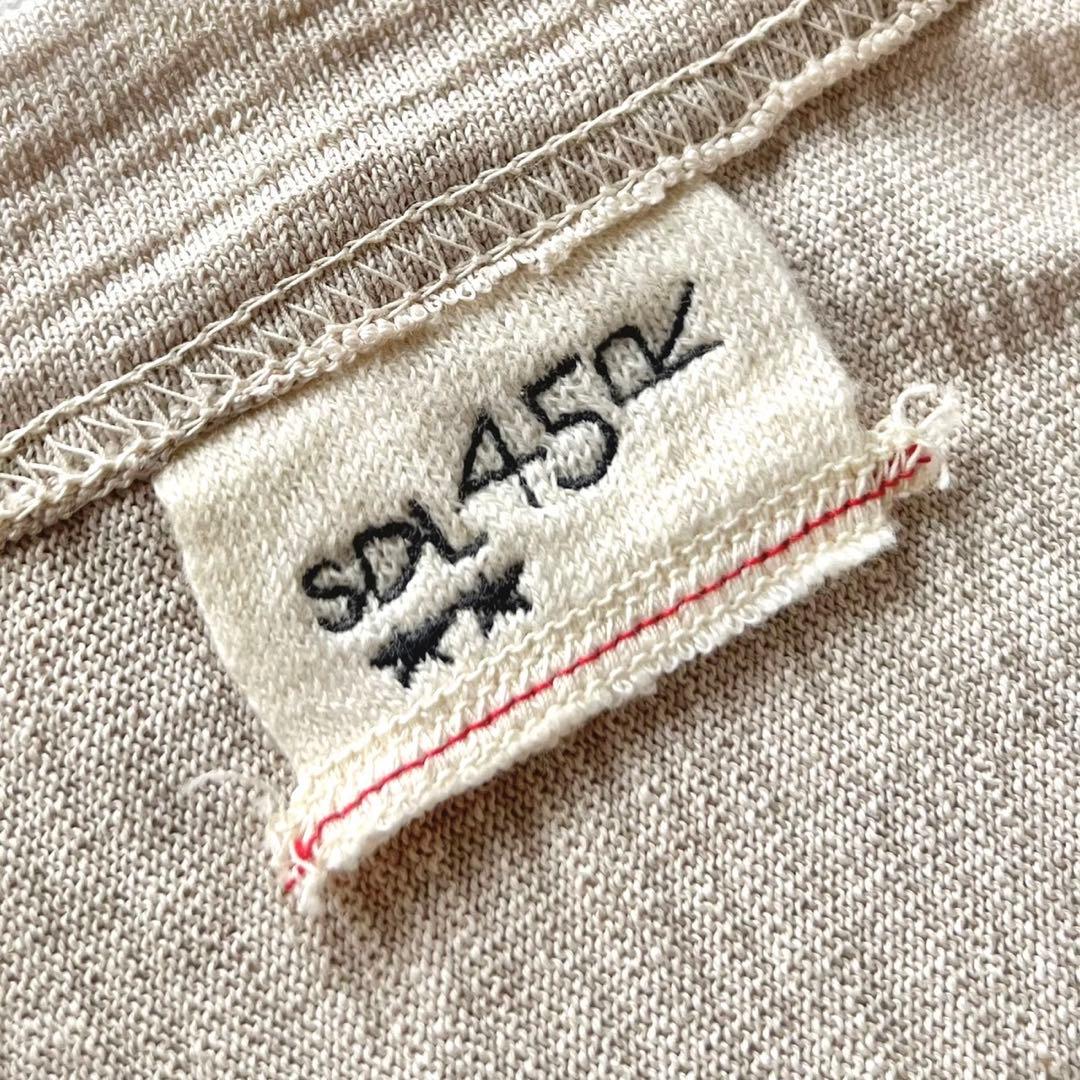 【極美品】45R/でこぼこギマニットソーの908カーディガン/ベージュ